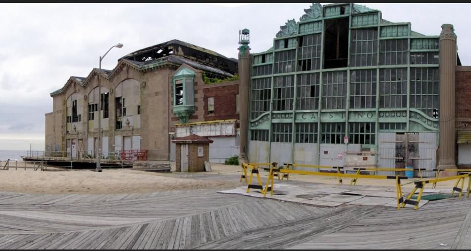 Asbury Park abandoned boardwalk