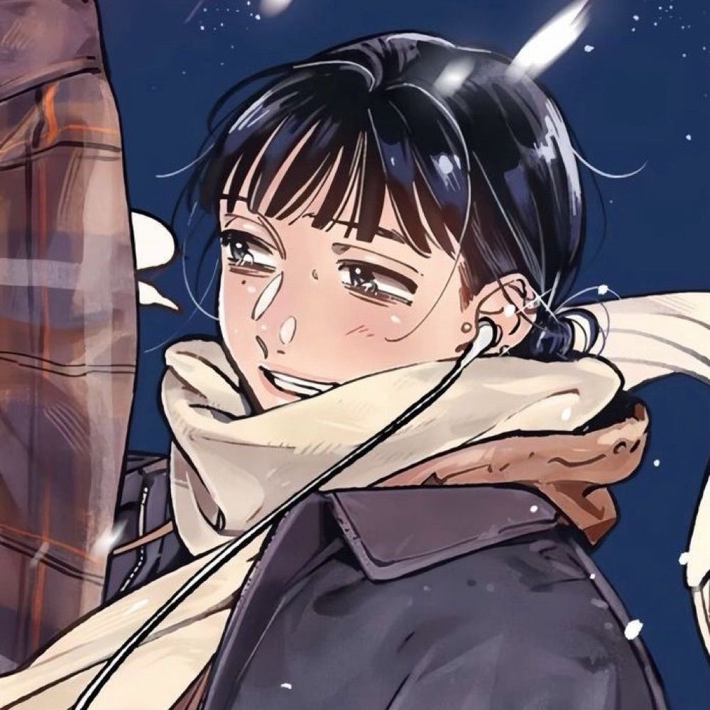 mitsuki, deuteragonist (arguably protagonist) from “the guy she was interested in wasn’t a guy at all”, anime girl with black hair smiling 