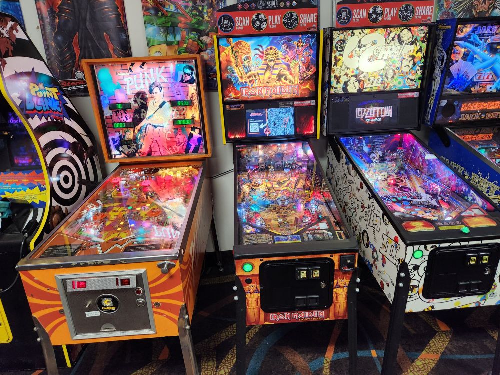 Games at The Pinball Gallery in Malvern, PA