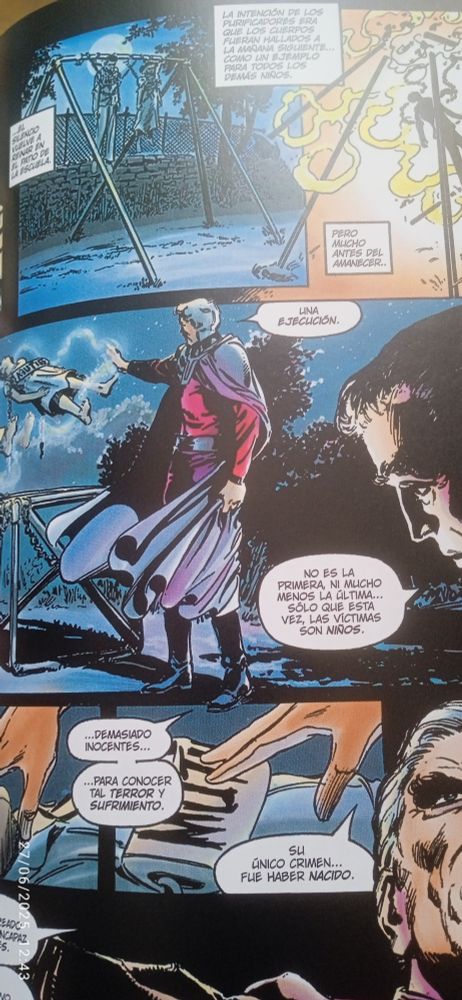 Mutant children murdered. Magneto was to late to save them.