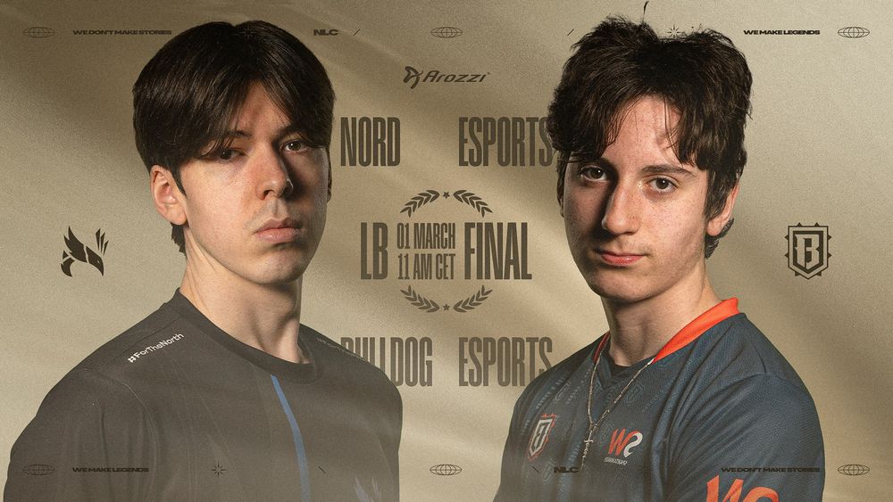 The 2025 Arozzi NLC Winter Lower-bracket final live from Nottingham starts at 11:00 CET today. It's NORD Esports vs. Bulldog Esports. 