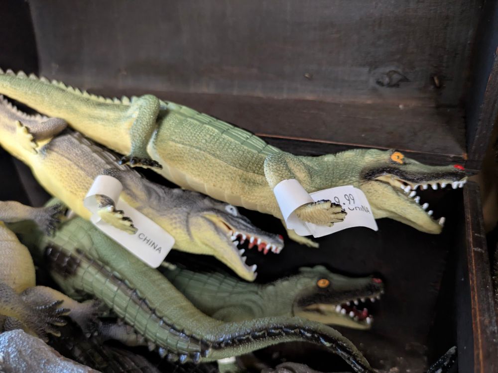 Toy alligator made in China 