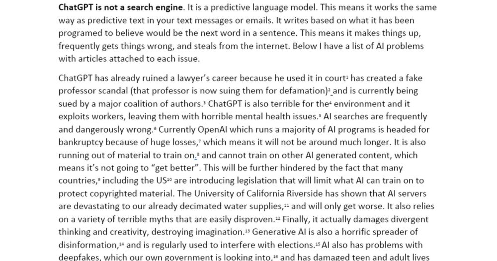 ChatGPT and AI Issues w Links.docx