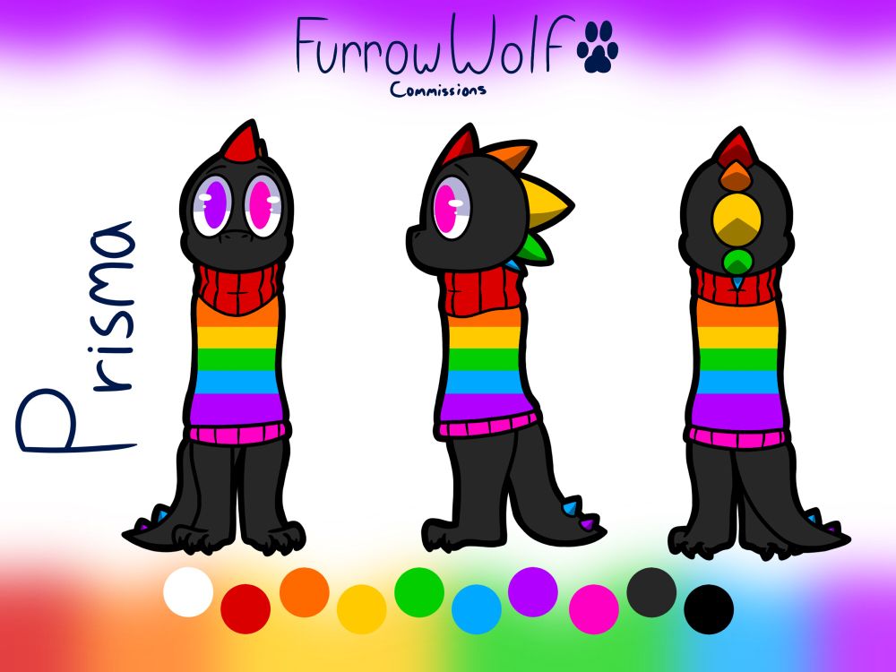 A Monster-Kid OC named ‘Prisma’ that was created as an original attempt to hide being a furry from people I know IRL.