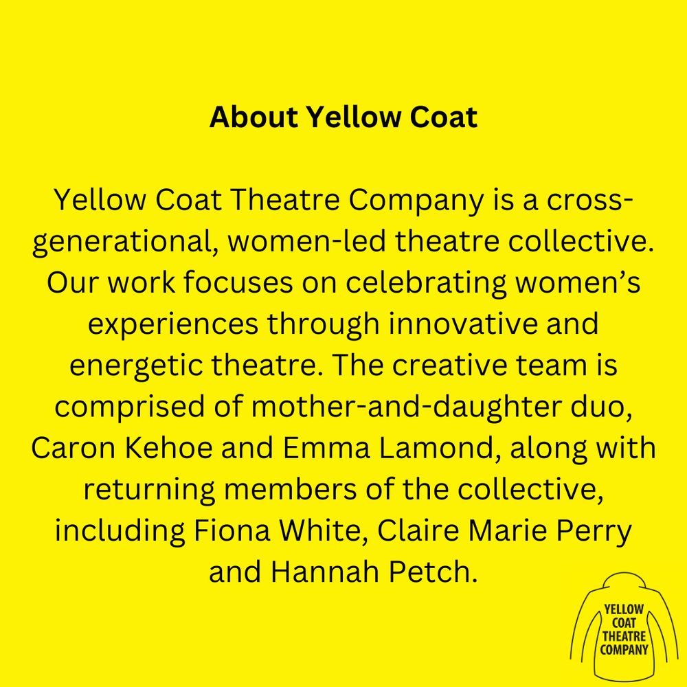 A yellow background with black text detailing the YELLOW COAT WRITES: Finding Structure workshop. Full details on our website.