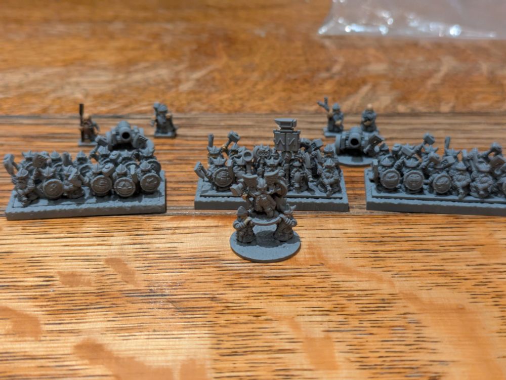 Small Warmaster dwarf army