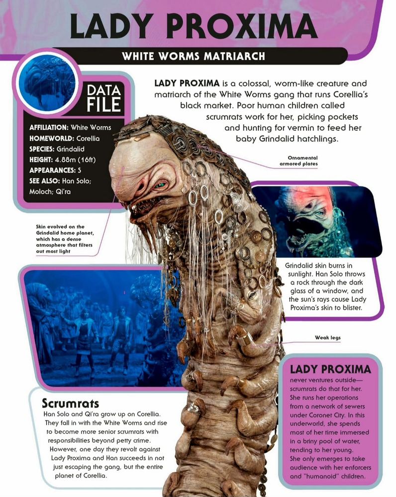 Lady Proxima, White Worms Matriarch, from SOLO: A STAR WARS STORY.