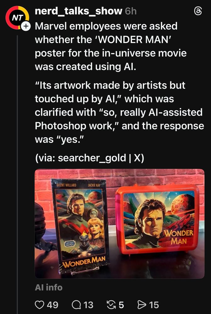 genAI confirmed for wonder man