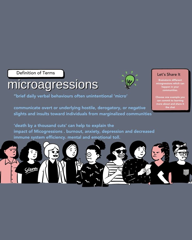 Microagressions are brief daily verbal behaviours 