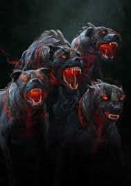 Evil bloody dogs from hell. 