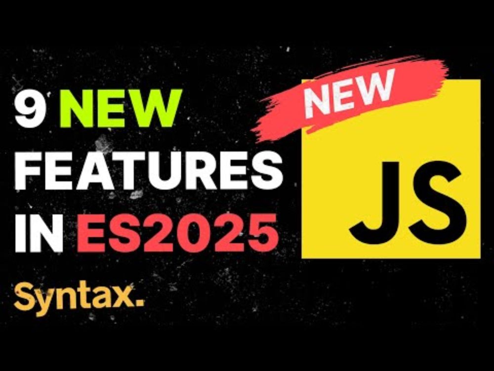 9 NEW JavaScript Features in ES2025