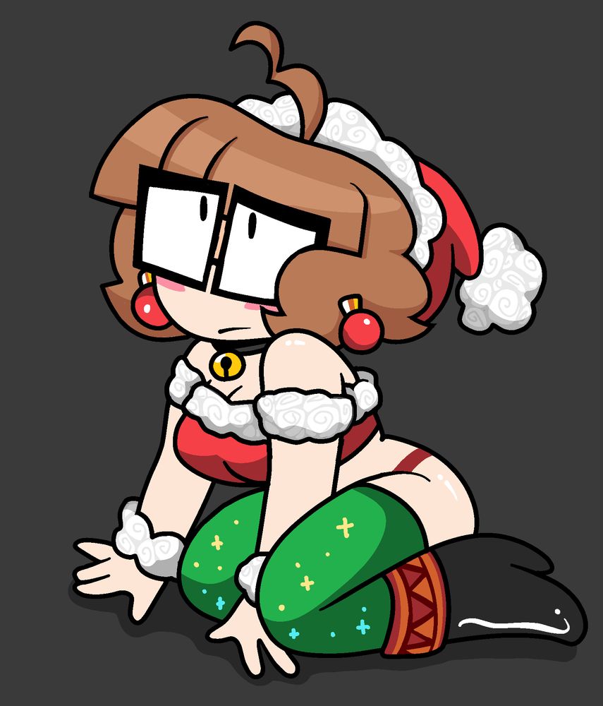 Hope wearing a festive Christmas outfit