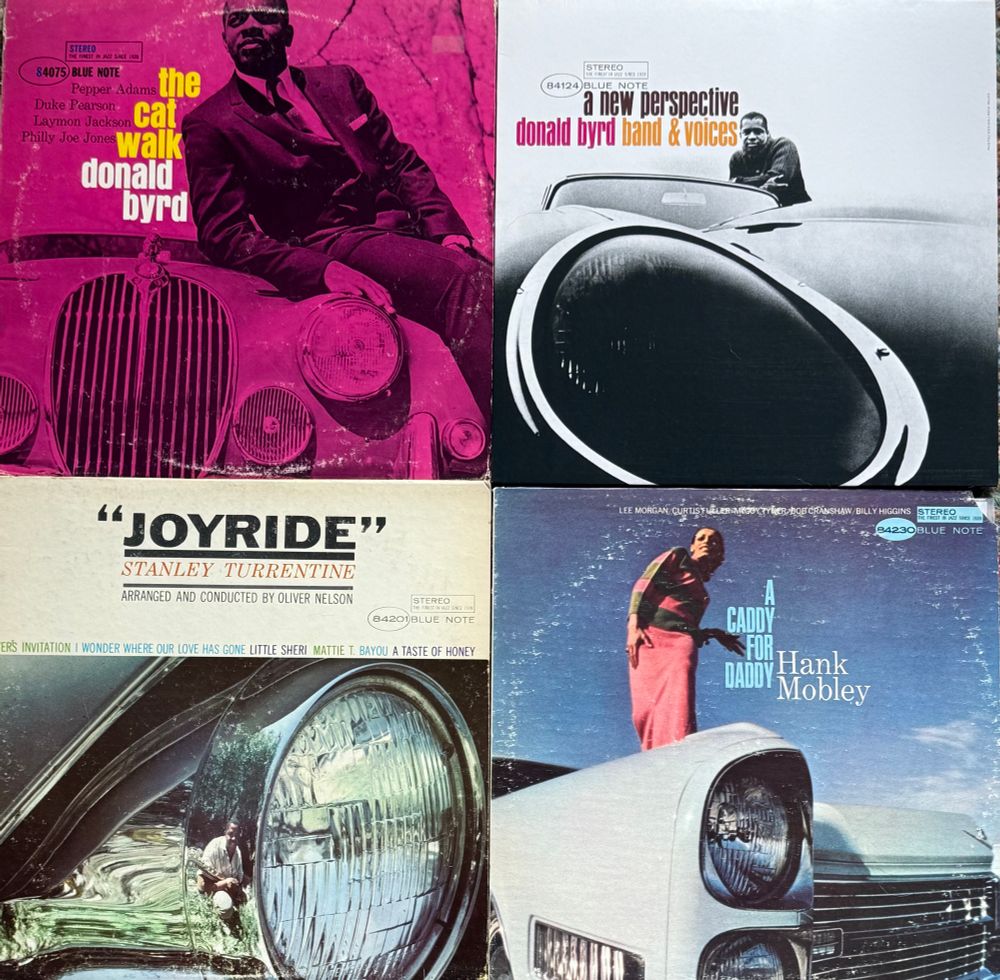 Donald Byrd’s The Catwalk and A New Perspective, Stanley Turrentine’s Joy Ride, and Hank Mobley’s A Caddy for Daddy