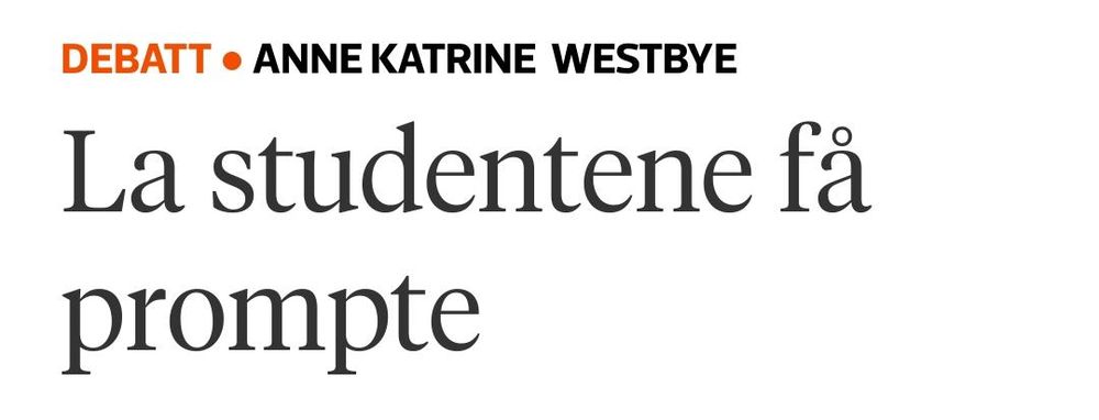 "La studentene få prompte" står det. Jeg mener den t-en er valgfri.