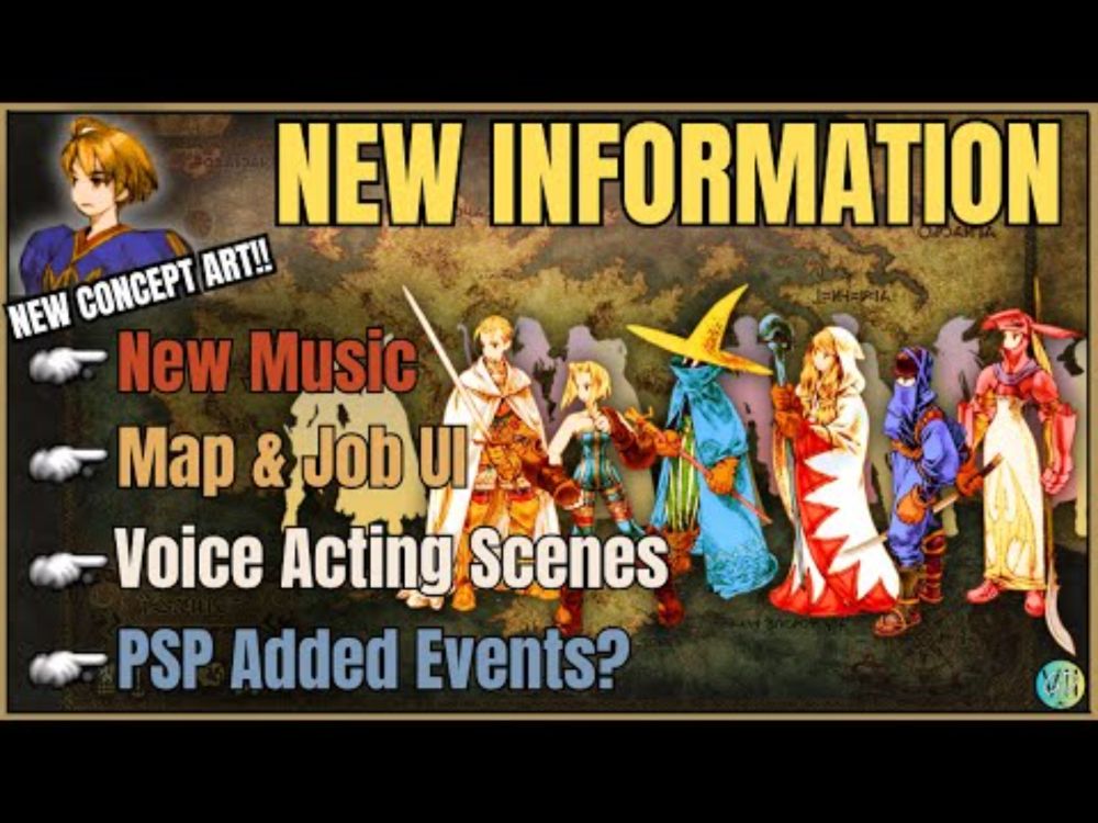 FFT Ivalice Chronicles News| New Concept Art, Map & Job UI, Voice Acting, & War of the Lions Events?