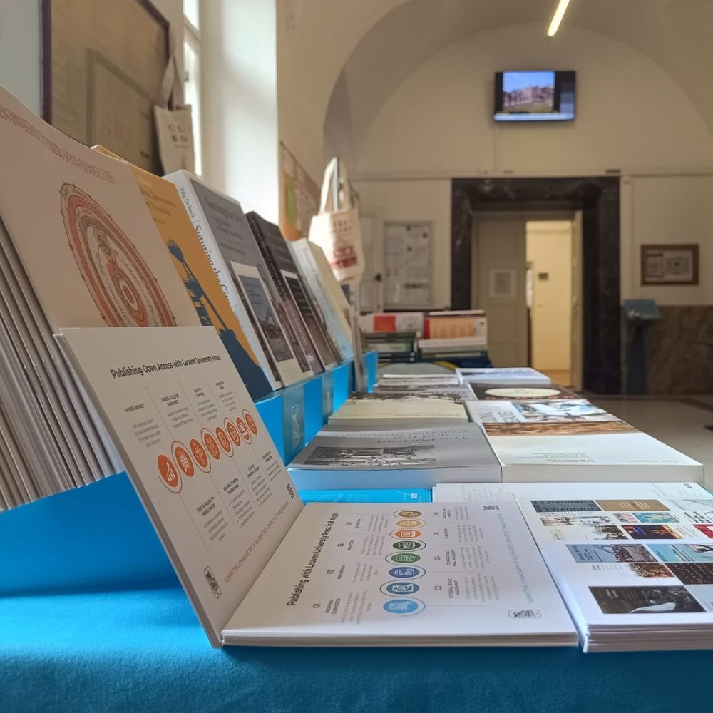table with books