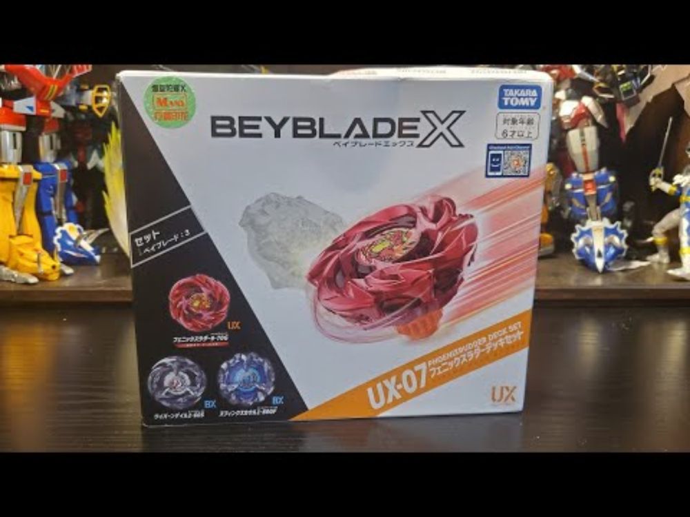 Beyblade X Phoenix Rudder UX Deck Set Opening  & Review + Battles! #beybladex #beyblade #phoenix