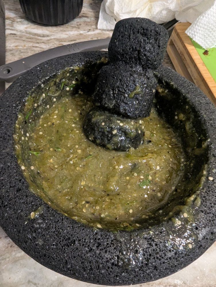 Diane please see the next image of the Verde salsa that I made. Turned out better than expected.