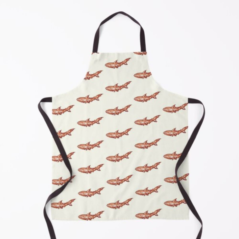 "Gingersnapper Shark" Apron for Sale by KOKeefeArt