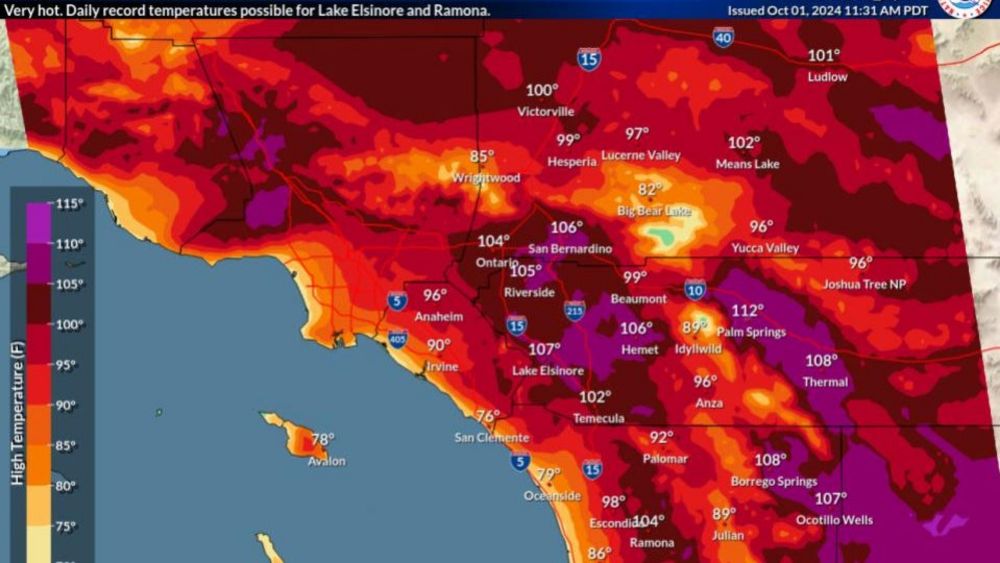 Heatwave returns to High Desert, Southern California