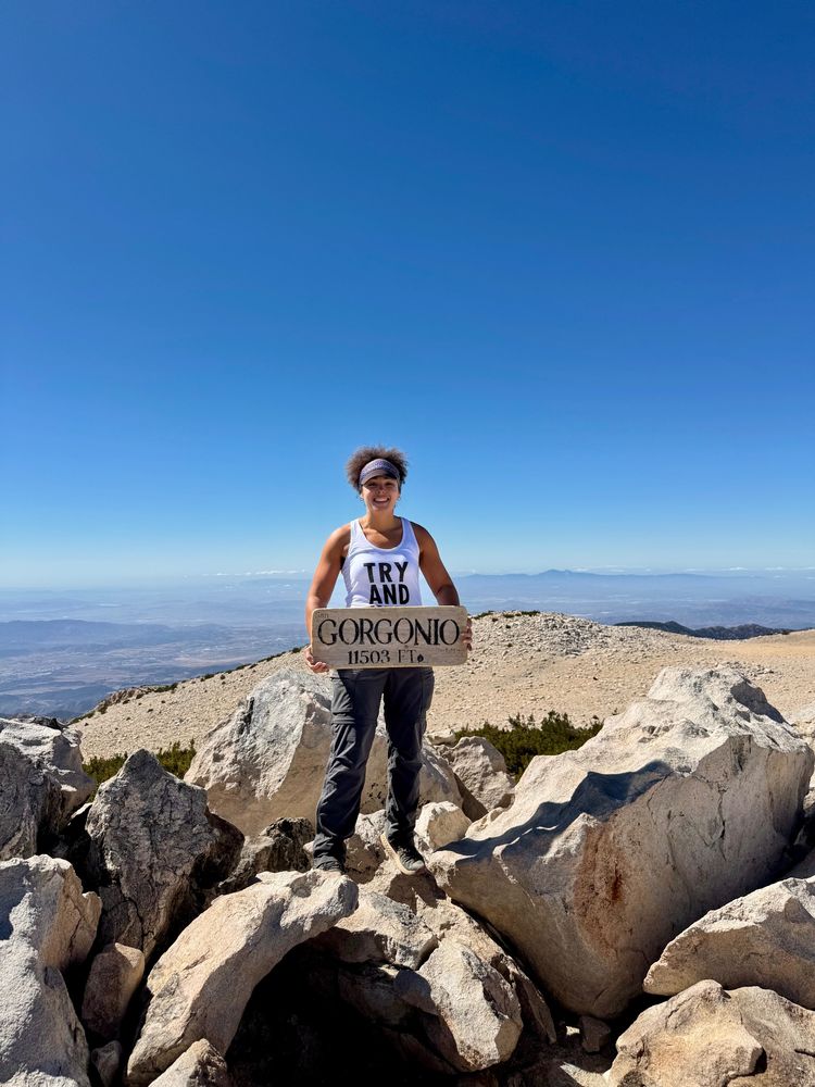 Me with the San Gorgonio sign 
11,503ft