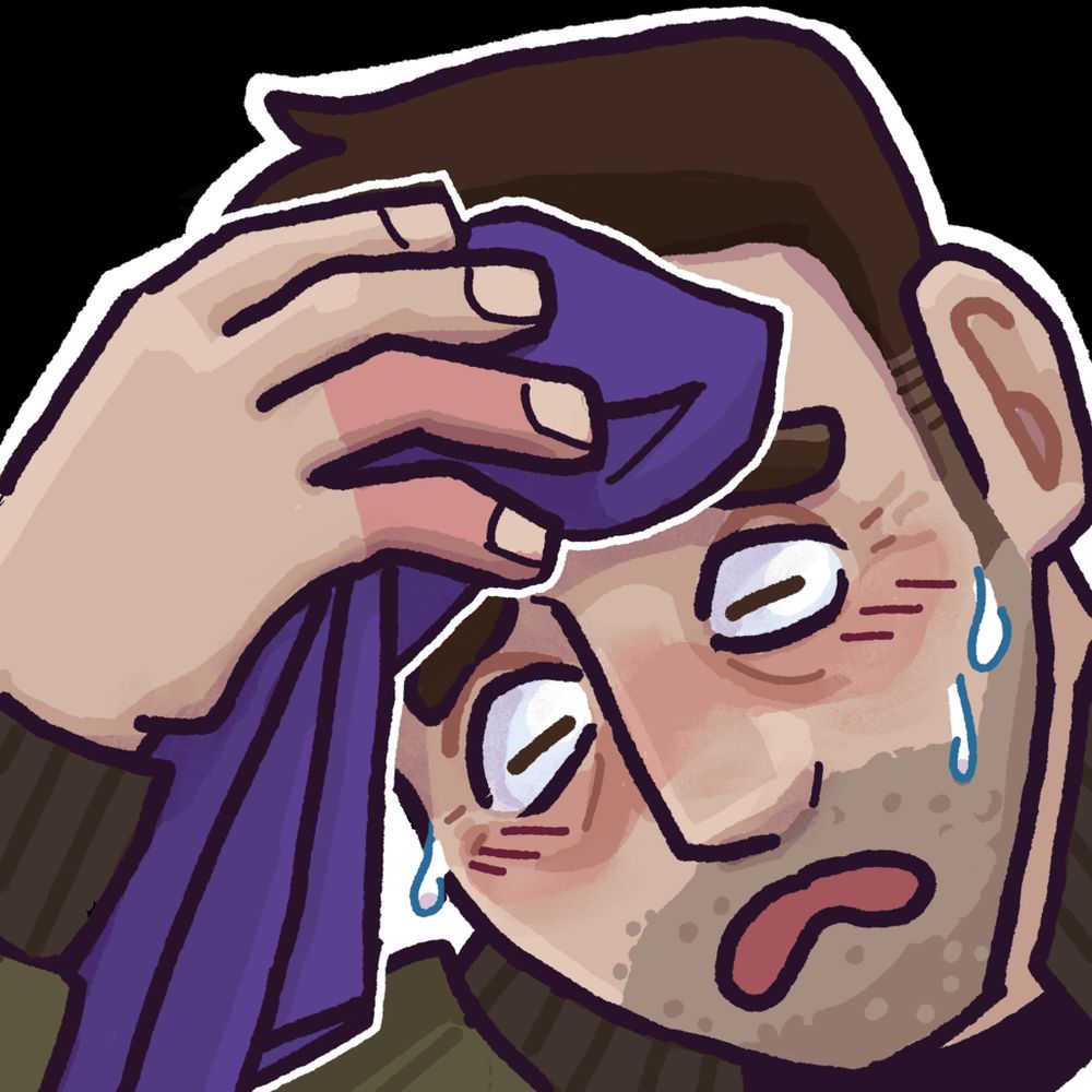 blawnkSweat emote by SamTheSilkie.