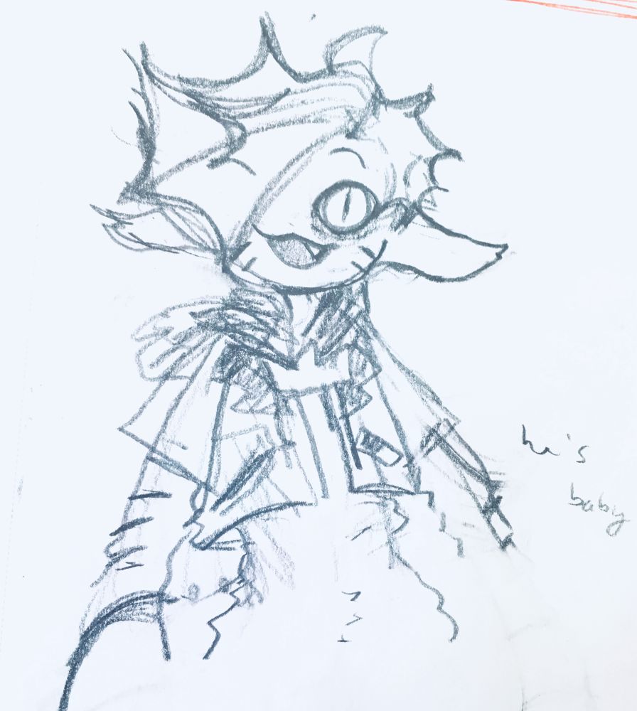 doodle of monster sora