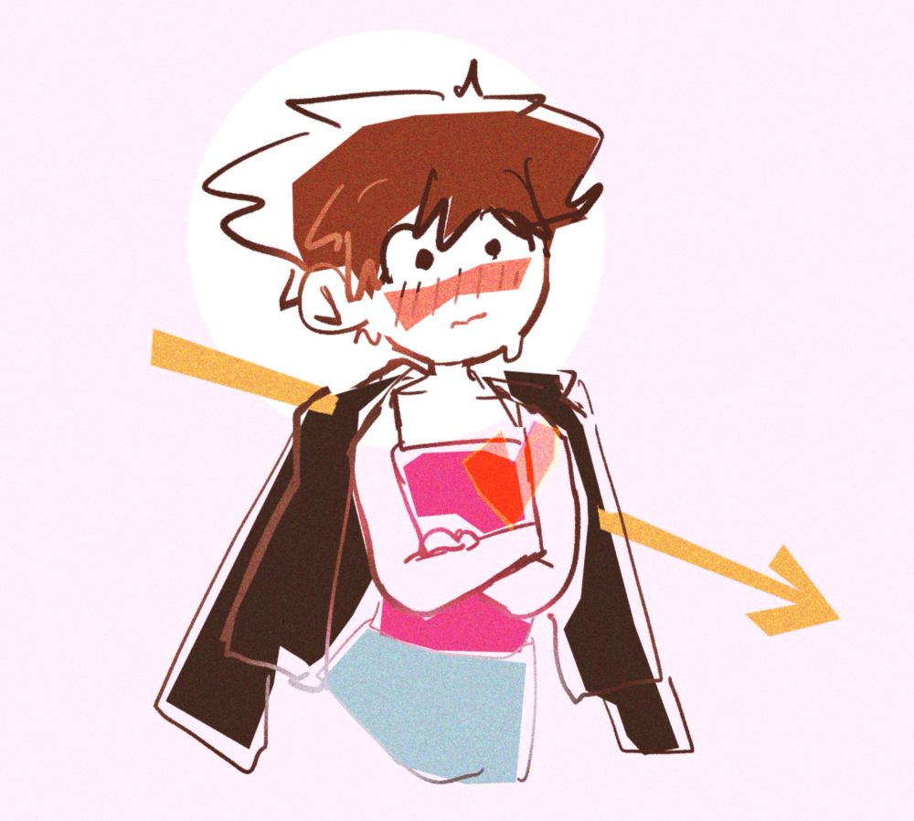 digital drawing of sora and yozora. sora is stunned that yozora can be a gentleman ?!??!??!?!?!?!?!?!??