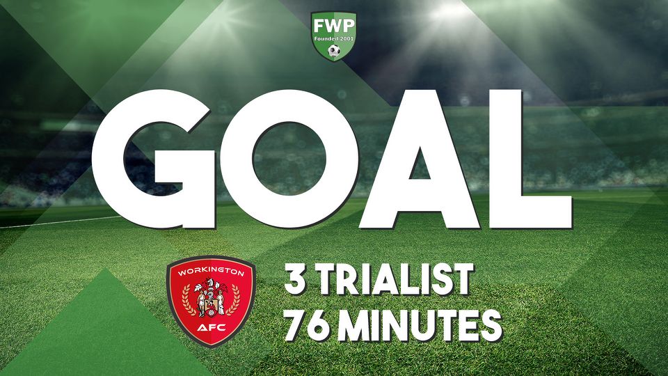 GOAL: WORKINGTON AFC 3-2 Carlisle United - 3 Trialist (76')