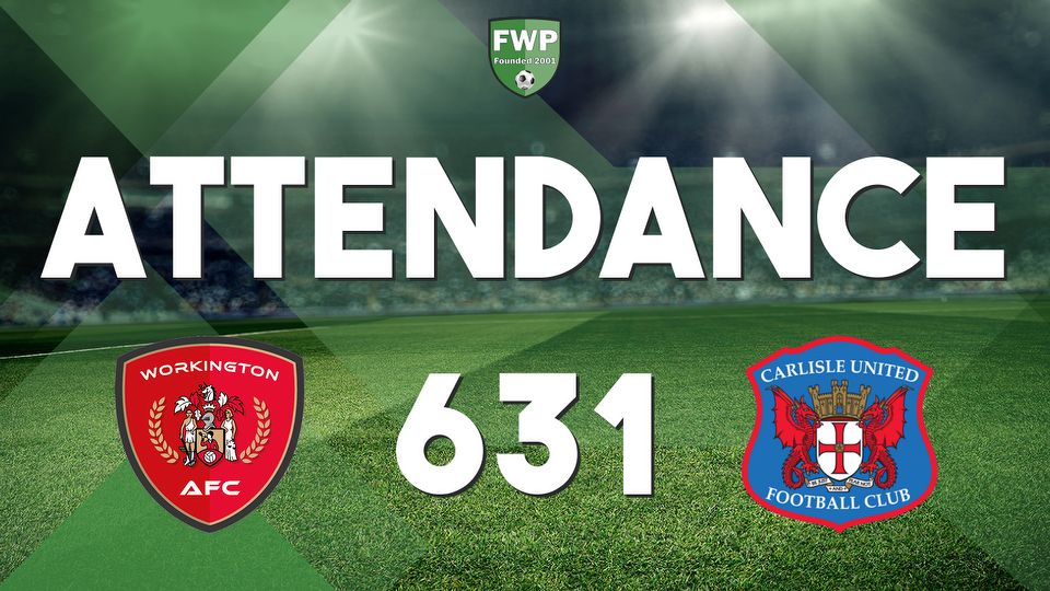 ATTENDANCE: Workington AFC v Carlisle United - 631