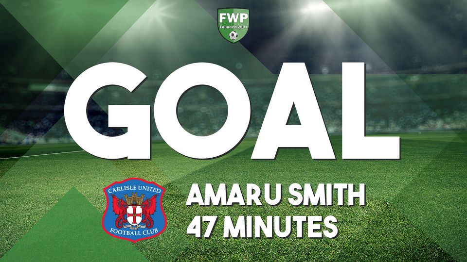 GOAL: Workington AFC 1-1 CARLISLE UNITED - Amaru Smith (47')