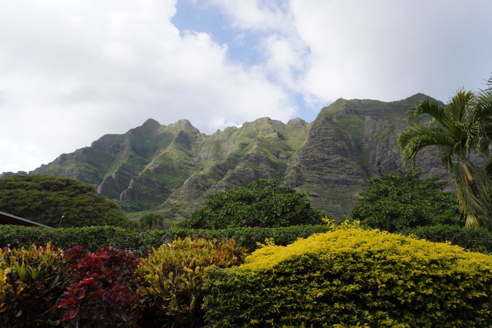 Photo of Hawaiian mountain range found at Kualoa Ranch