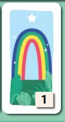 A rainbow-themed joker for the card game Tucano.