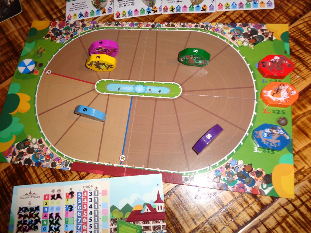 The race is over in Long Shot: The Dice game as 3 horses have crossed the finishing line.