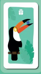 A toucan card in the Tucano card game!