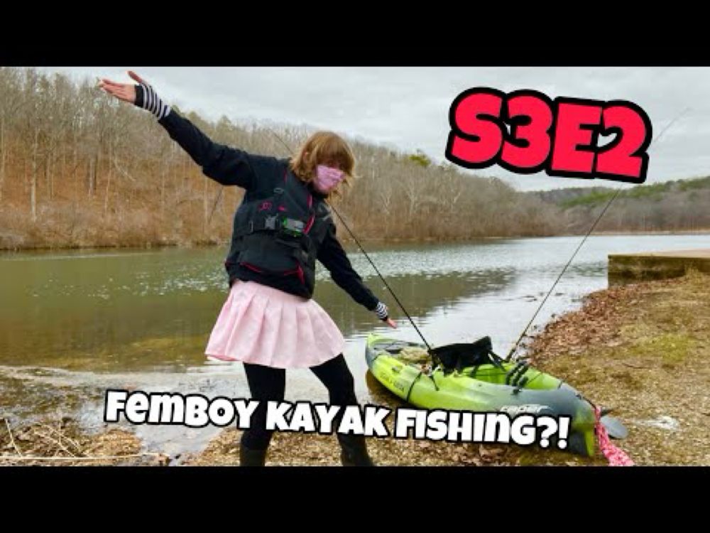 Femboy Catches Micro Pike on a Kayak?! - Femboy Fishing S3E2