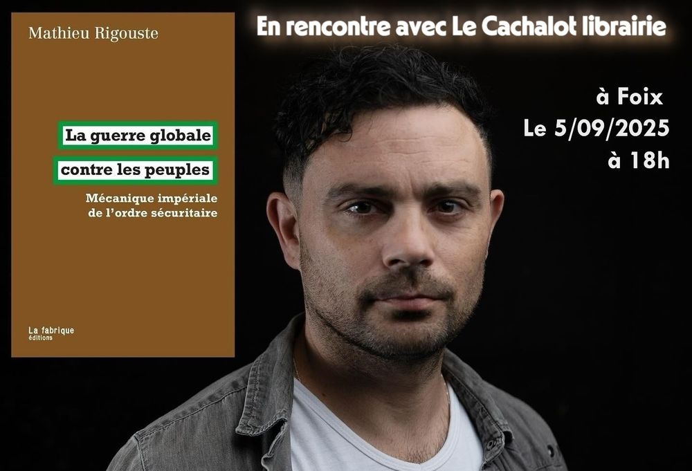 Visuel, couverture du livre et la tête de Rigouste