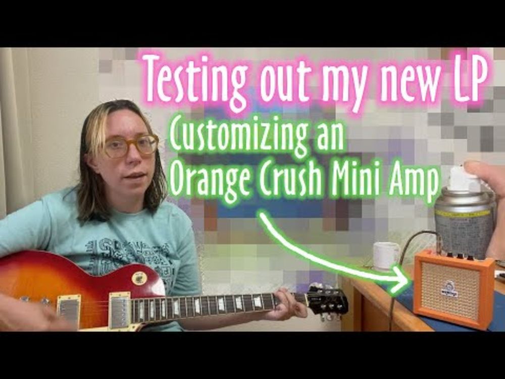 Upgrade to Epiphone Les Paul, Demo, & Customizing Orange Crush Mini Amp