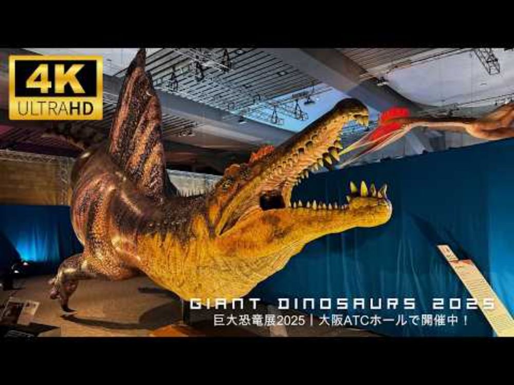 Real-Life Jurassic Giants in Osaka! Giant Dinosaurs 2025 Expo, Japan