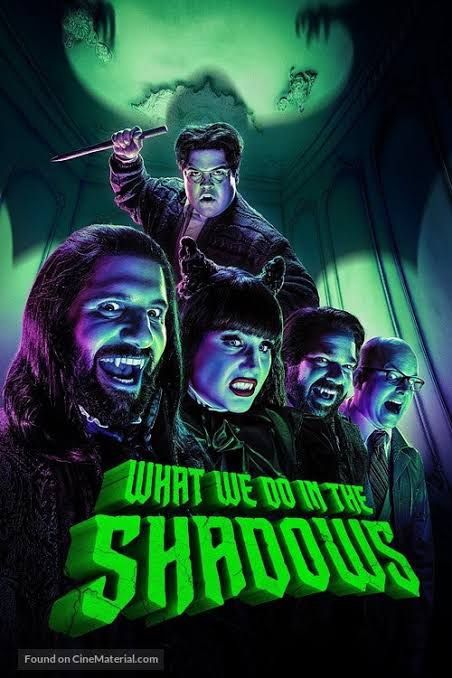 Poster da série de comédia "What we do in the shadows".