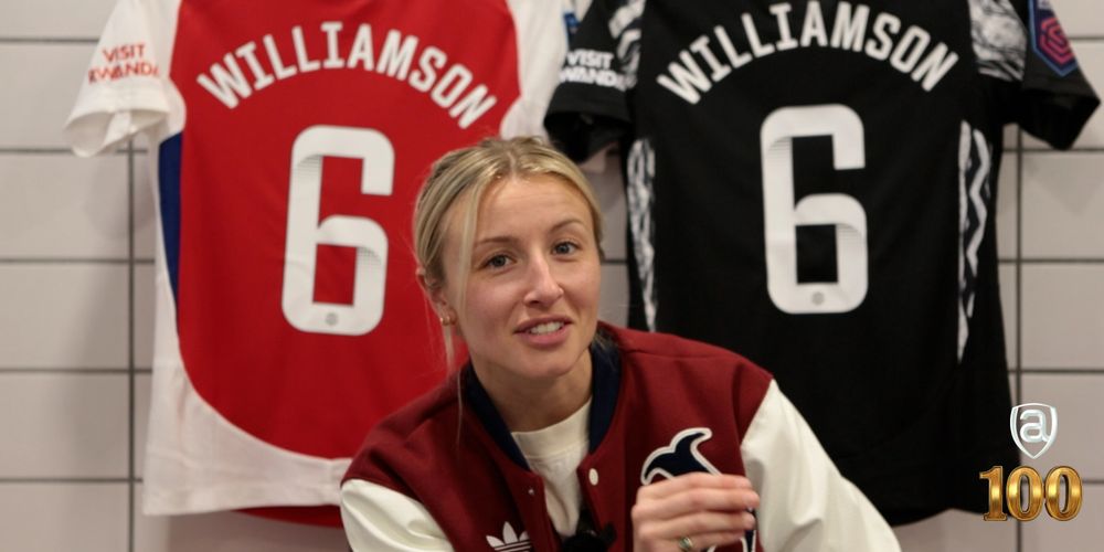 Arsenal Women Arsecast 100 - an exclusive interview with Leah Williamson. 