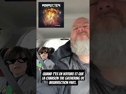 Quand t'es en voiture et la chanson The Gathering d'Insurrection part #metal #deathmetal #shorts