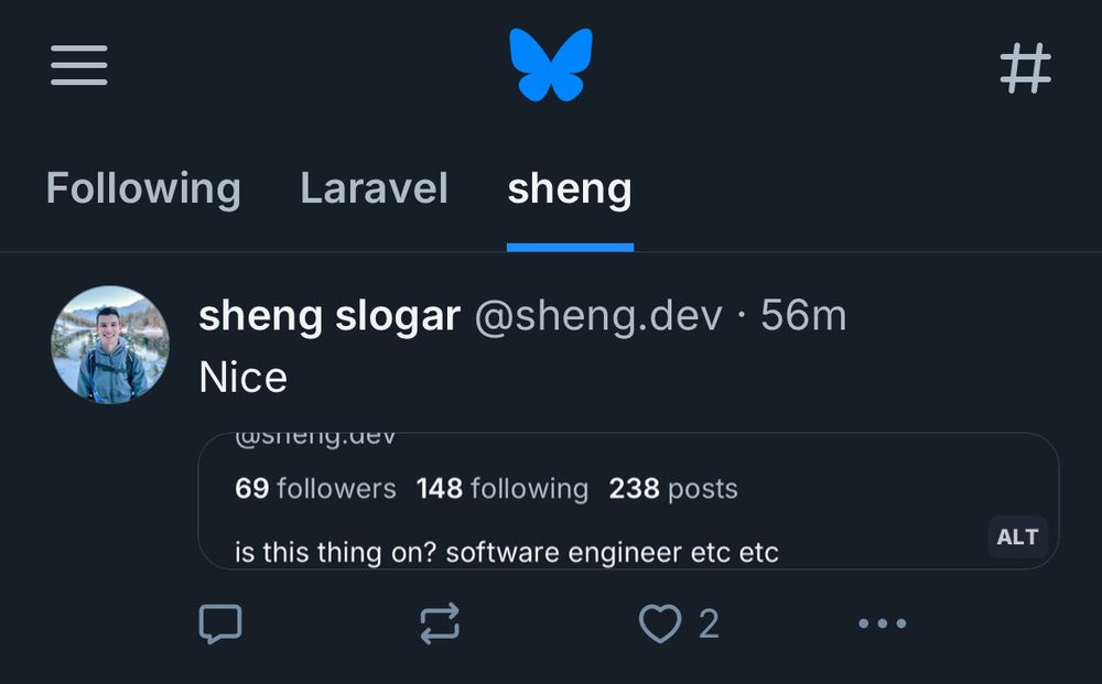 I have a tab dedicated only to shengs feed