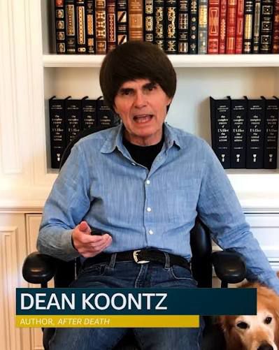 Dean Koontz with incredible hair 