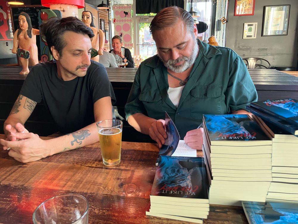 Danger ruminates on how much better he could sign Jacy's name in those books.