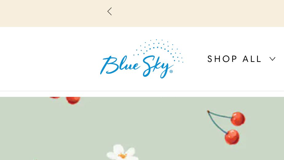 a screenshot of the top lefthand corner of the bluesky.com website which is not the app we're on, it's a website that sells planners and calendars