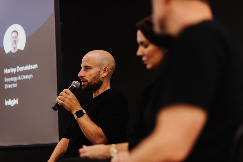 Me during a panel Q&A