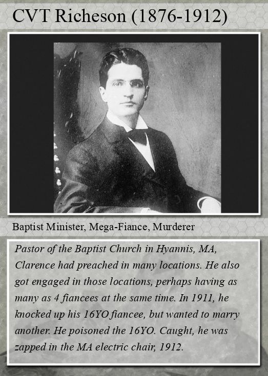 Rev. Clarence Richeson, who loved many, but snuffed only one.