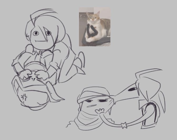 In the top-left, the Rika is demonstrating her dominance over the Grusha as she puts her weight on top of him. The Grusha attempts to retaliate with his powerful fists of fury, but he is no match for Rika's incredible endurance. In the bottom right, the Rika cares for her Grusha by sucking excess moisture from his face. The process looks uncomfortable, but it is actually a common practice and is natural for the Grusha. Nature is beautiful.