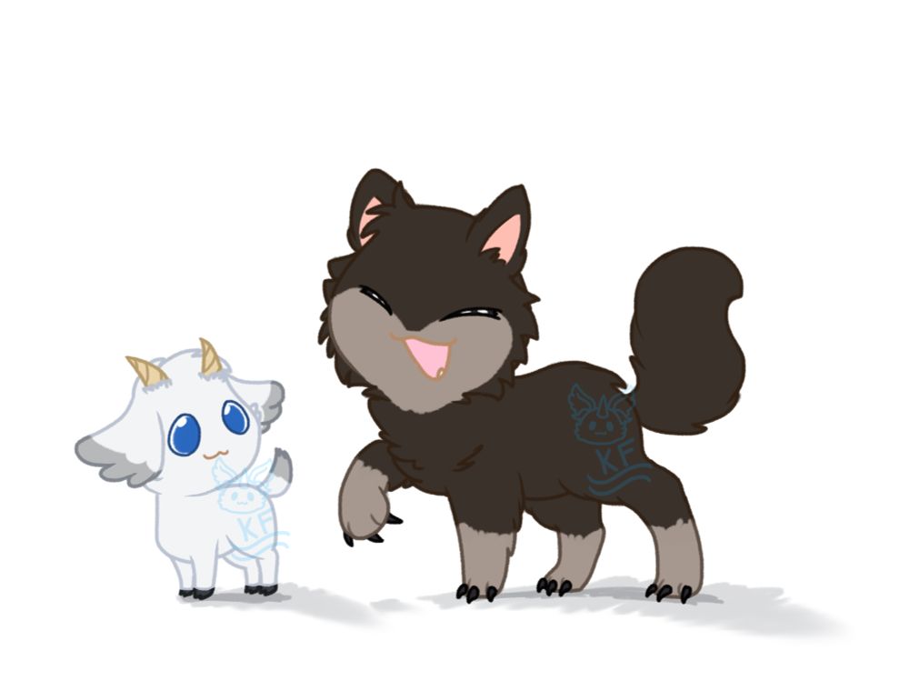 A little art of Mei and Gabu together
